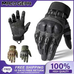 Five Fingers Gloves Tactical Gs Pro Army Military Touch Screen PU Leather Outdoor Hunting Hiking Combat Airsoft Full Finger Shooting G MenL231103