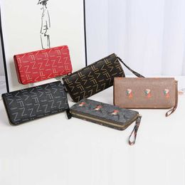 Letters Long Clutch Women's Bag Tri-fold Printed Card Position ID Position Coin Purse Ladies Wallet