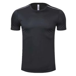 Running Jerseys Summer Quick-drying Short-sleeved Men's T-shirt Work Polyester Round Neck Workout Clothes Training Sports Top