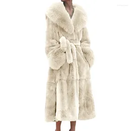 Women's Fur 5XL Slim Overcoat Mink Coats Women Faux Long Winter Thick Coat Female Jackets Ladies Parkas Oversize