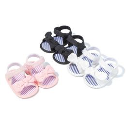 Sandálias verão nova sandálias de menina de bebê multicolor Bowknot Tassel Anti-Slip Sof Sole recém-nascidos Infant First Walkers Baby Sapat