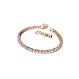 Bracelets Tennis Deluxe Collection Women's Tennis Bracelet, Sparkling White Crystals with RoseGold Tone Plated Band