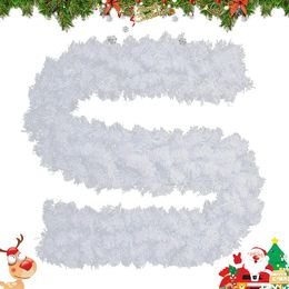 Christmas Decorations 27M Garland Artificial Wreath White Decoration for Indoor Outdoor Tree Year Party Home Decor 231102