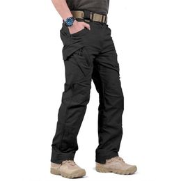 Tactical Cargo Pants Men SWAT Combat Army Trousers Male Casual Many Pockets Stretch Cotton Pants 2020258v