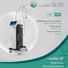Home Beauty Instrument New RF Vertical Fractional Microneedle Machine With R-F Radio Frequency Skin Tightening Acne Scars Stretch Marks Removal