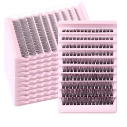 Thick Natural 140 Clusters Segmented False Eyelashes 8-16mm Soft Vivid Handmade Reusable Grafted Lashes Extensions Beauty Supply DHL