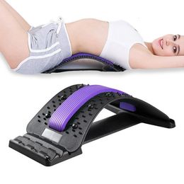 Back Massager Magnetic Back Massage Muscle Relax Stretcher Posture Therapy Corrector Back Stretch Spine Stretcher Lumbar Support Pain Relief 230331