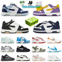 off whitesdesigner shoes Out Of Office sneaker OOO Low Tops Calf Leather Black with box designer shoes Black White Purple Yellow Sand Red Mint Navy Blue Grey White