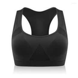 Yoga Outfit 2023 Women Professional Sports Bra High Impact Tops Athletic Running Gym Fitness Seamless Padded Vest 4 Colours Optional