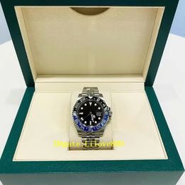 Herrenuhr GMT II--126710 40 mm Keramik-Uhrenring, luxuriöse Herren-Armbanduhr mit mechanischem Automatikwerk 3235