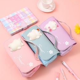 Korean Version Of Cute Pencil Case Student Creative Multi-functional Large-capacity Cartoon Stationery Box