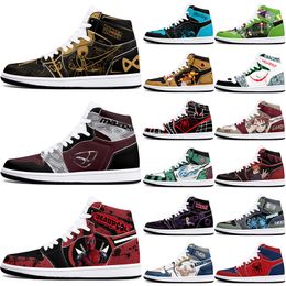 New diy classics customized shoes sports basketball shoes 1s men women antiskid anime simple customized figure sneakers 36-48 321501