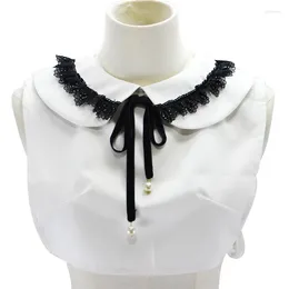 Bow Ties Doll Lapel False Fake Collar For Women Bowknots Ladies Detachable Half Shirt Sweater Dress Autumn Summer Collars