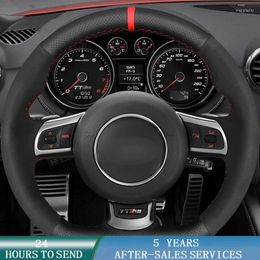 Steering Wheel Covers Customised Car Cover Suede Braid Accessories For AudiRS R8 2010-2023 3 (8P) 2011-2014 6 2008-2010