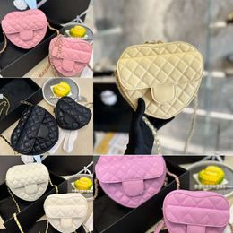 channelbags Body CHANEI Cross half designer Tote luxury bags sheart women moon men saddle Bag Genuine Leather Calfskin quilted chains hand bag clutch flap pink purse