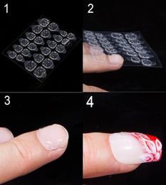 240pcs Double Sided Adhesive Glue Sticker Sticky Tape Transparent Nail Glue For Fake False DIY Nails Art Decoration Tools9793798