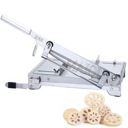 Manual Frozen Meat Slicer Stainless Steel Beef Bacon Meat Cutting Machine