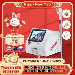 2000W Portable Diode Laser RF 755 808 1064nm Wavelength Hair Removal Machine Cooling Head Painless Laser Epilator Facial Body Hair