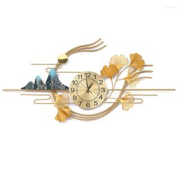 Wall Clocks Modern Iron Art Sofa Background Household Hallway Hanging Watches Living Room Ornament Home Decoration