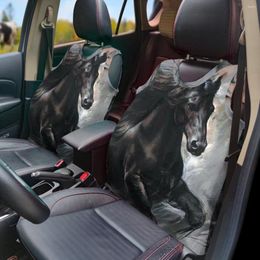 Car Seat Covers Horse Print Non-slip Cover For Women Men Retro Design Auto Protect Fit Most Of SUV Van Trucks Accessoires Voiture