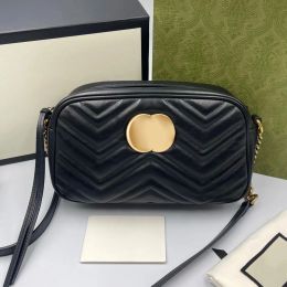 Fashion Marmont Luxury 2sizes clutch small Camera bags Genuine leather Evening Womens mens tote cross body hand bag Designer zipper square lady Wallets Shoulder Bag