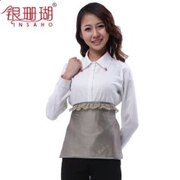 Radiation Suit Silver fiber radiation protection suits maternity apron chinesestyle chest covering 99 silver nylon 231102