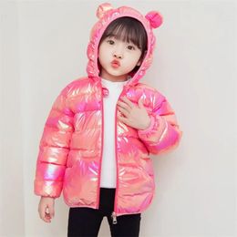 Clothing Sets Baby Children Coats Winter Hooded Jackets For Boys Warm Outerwear Girls Furt Kids Clothes Cartoon Bear Print Snowsuit 231110