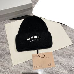 Luxury m iu designer beanie cap winter hats knit hat casquette fashion for men women fall/winte wool unisex warm quality