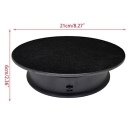 Jewellery Pouches Bags 2 Speeds Electric Turntable Display Stand Noiseless Rotating Table Watch Holder For Pography Props Dro Dhgarden Dhhji