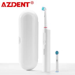 Toothbrush AZDENT Rotating Electric Toothbrush Arrivals 2 Type Optional Fit for Daily Oral Clean 230403