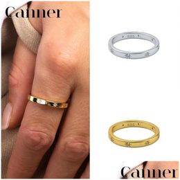 Rings Canner Glossy Round Octagonal Star Ring 925 Sterling Sier Bijoux For Women Luxury Fine Jewelry Bague Anillos W5 Dhgarden Dhrc6