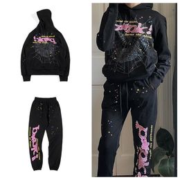 555 Spider Hoodie Sp5der Worldwide Pink Young Thug Sweater Men's Woman Nevermind Foam Print Pullover Clothing Kehad