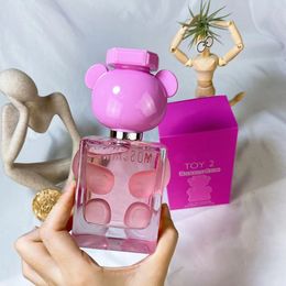 Top Luxury Bear Perfume Fragrance Woman Man Toy 2 Bubble Gun Toy Boy Pink Black White Teddy Bear Perfume Bottle 100ml 3.4 FL.OZ Spray EDT EDP Spray Long Lasting Scents