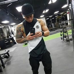 Mens Tank Tops Muscle guys Bodybuilding Singlets muscle shirt gym stringer Vest fitness Clothing hip hop tanktop 230403