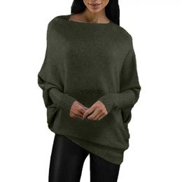 Женские толстовки с капюшоном, асимметричный драпированный джемпер, осенний женский однотонный свитер с круглым вырезом и длинными рукавами, с открытыми плечами, вязаный пуловер с напуском для женщинL23113