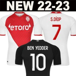 Qqq822 23 as Monaco Soccer Jerseys Ben Yedder 2022 2023 Golovin Boadu S.diop Jean Lucas Minamino Football Shirt Fofana Volland Gelson.m