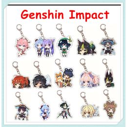 Catsuit Costumes Game Genshin Impact Yae Miko Xiao Tighnari Wanderer Balladeer Zhongli Raiden Shogun Gnayu Keychain Accessories Cosplay Badge