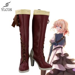 Catsuit Costumes Anime Violet Evergarden Cosplay Shoes Halloween Party Fancy Boots Custom Made
