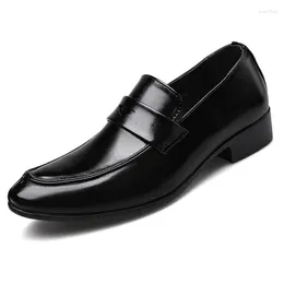 Dress Shoes Formal For Men Luxury Loafers Mens Designer Business Brown Suit Office Exotic Slip On