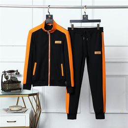 5 Men's Tracksuits Designer Mens tracksuit Luxury Men Sweatsuits Long sleeve Classic Fashion Pocket Running Casual Man Clothes Outfits Pants jacket two piece #29