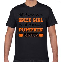 Men's T Shirts Tops Shirt Men 2541614 131108578 Pumpkin Spice Hip Hop Vintage Geek Short Male Tshirt XXXL