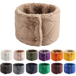 Scarves Winter plush hot neck heater unisex men's neck scarf bandage tube scarf outdoor thick snowboard collar 231103