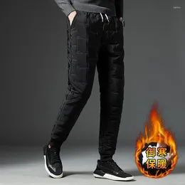 Men's Pants Baggy Cotton Men Winter Windproof Sweatpants Thickened Warm Large Size Casual Clothing Joggers