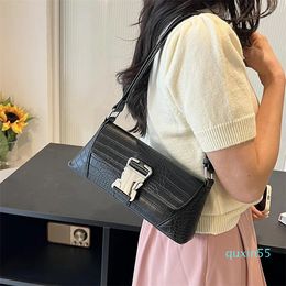 Evening Bags Mini Pu Leather Crossbody For Women Small Square Bag Shoulder Crocodile Pattern Lady Purse Handbag Bolsa Feminina