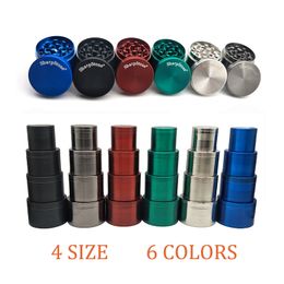 High Quality Sharpstone Grinder Herb Grinder Metal Zinc Alloy Tobacco Herbal Grinders 4 Layers 40/50/55/63mm Diameter Sharp Stone OEM Logo