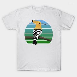Men's T Shirts Men T-shirt Jz.birds Hoopoe Bird Animal Art Tshirt Women Shirt