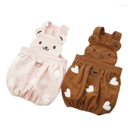 Dog Apparel Summer Overalls Pet Jumpsuit Fashion Clothing Yorkie Pomeranian Shih Tzu Maltese Poodle Suits Cute Small Clothes Rompers