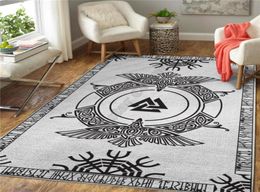 Carpets Viking Tattoo Eagle Rug 3D All Over Printed Carpet Mat Living Room Flannel Bedroom Nonslip Floor 03272P91489995523107