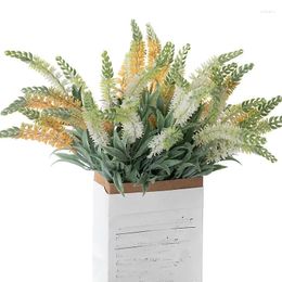 Decorative Flowers 5 Fork Artificial Flower INS Fake Wedding Green Plant Decoration Simulation Plants