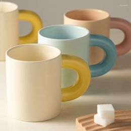 Mugs Creative Ceramic Cup High-value Mug Nordic Couple Coffee Water 300ml Personality Art Living Room Decoration Accessories